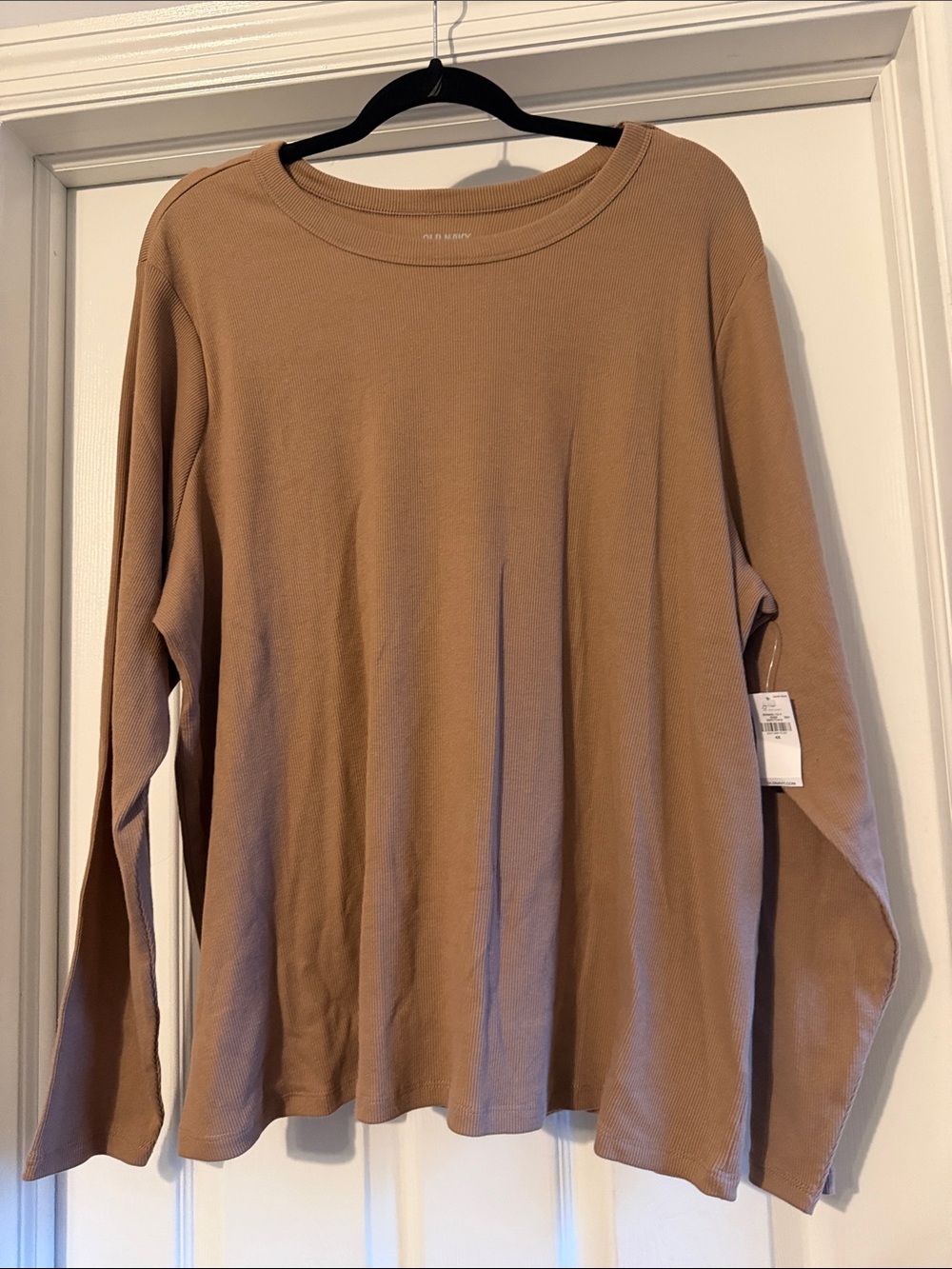 Old Navy Men's Long-Sleeve Crewneck Shirt - Camel Brown